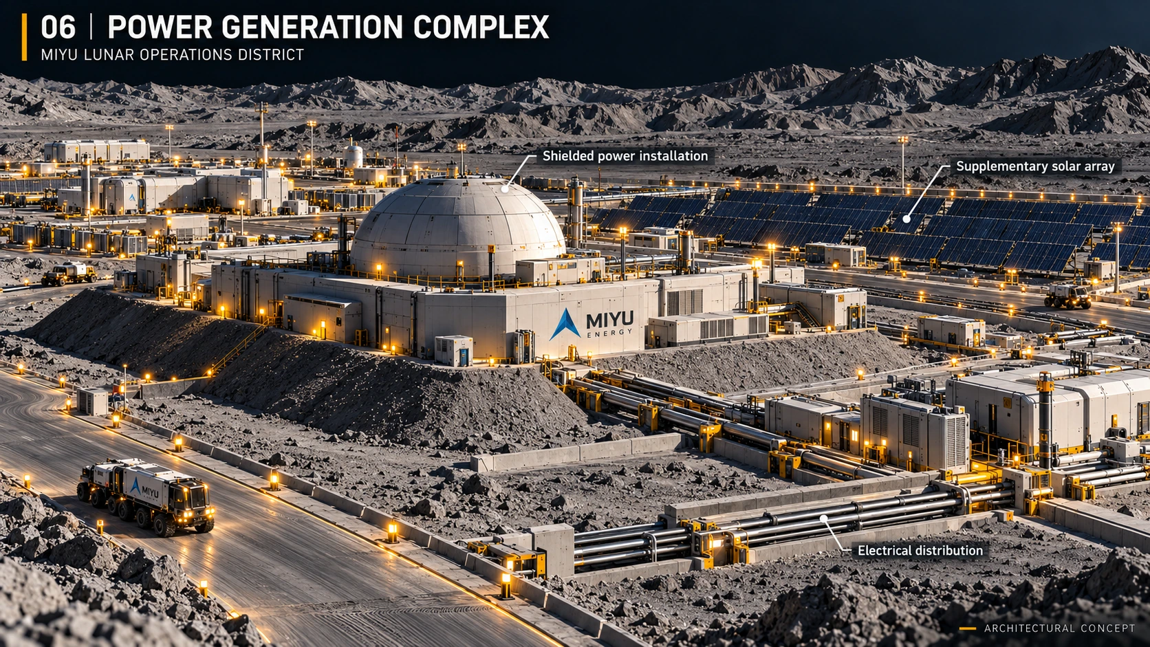 Power generation complex — architectural concept